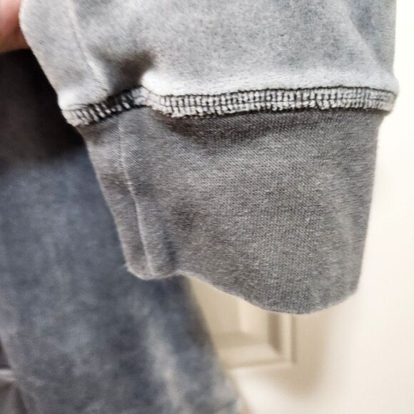 Sundance Aurora Gray Velour Hoodie Womens Size S Sweatshirt Cozy Soft Pullover - Picture 4 of 7